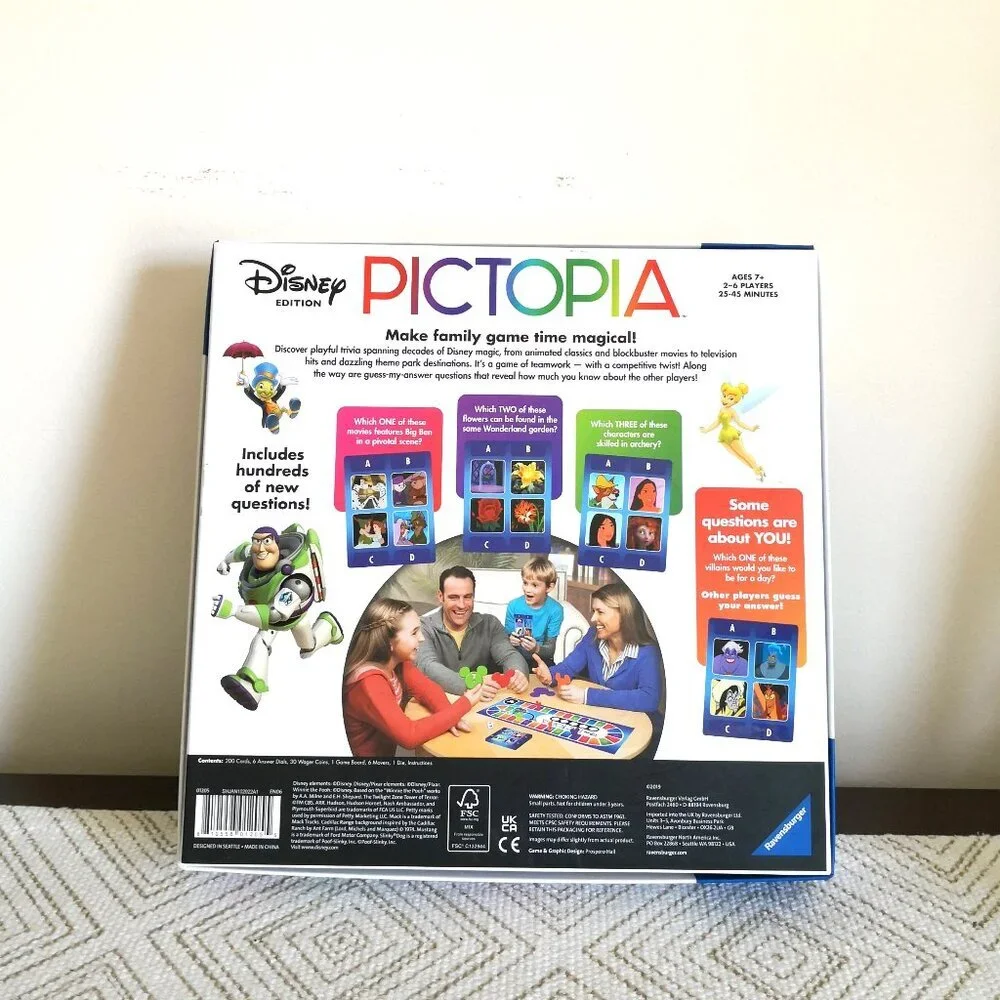 Pictopia - Family Trivia Game: Disney Edition | Interactive Quiz |Social Bonding